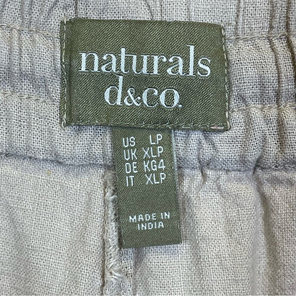 Naturals Denim & Co. Linen Blend Pants. Tan. Size LP. Excellent condition! - Picture 4 of 5